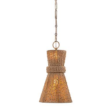 Troy Lighting Raphael Pendant 14" in Patina Brass