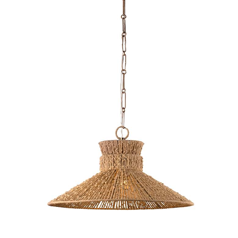 Image 2 Troy Lighting Raphael Pendant 26" in Patina Brass more views