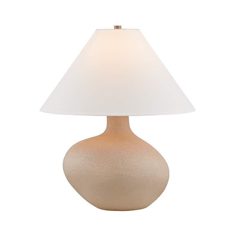 Image 1 Troy Lighting Rebecca Table Lamp 21" in Ceramic Rough Sand