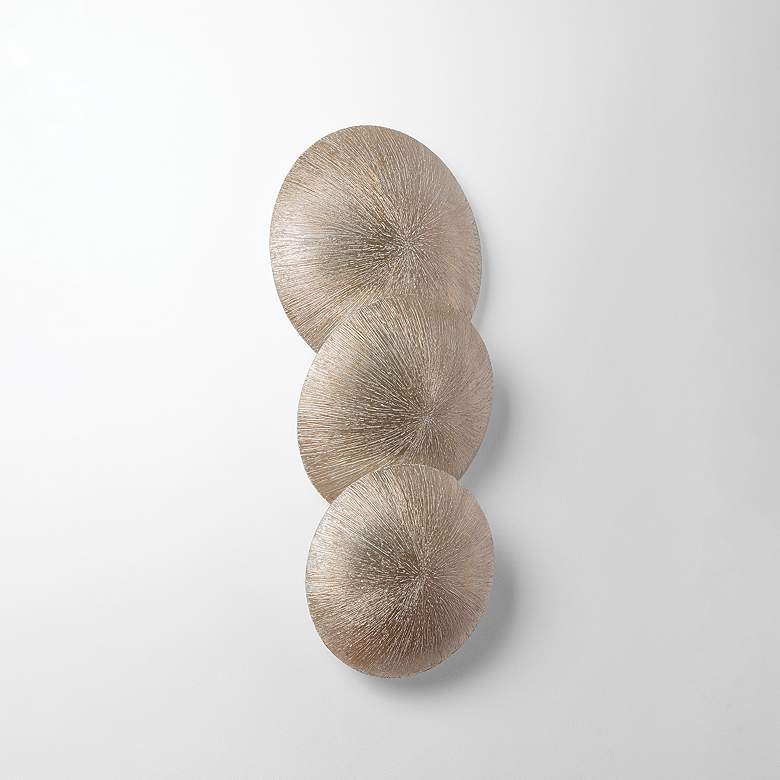 Image 3 Troy Lighting Reef Wall Sconce 11" in Textured Warm Silver Leaf more views