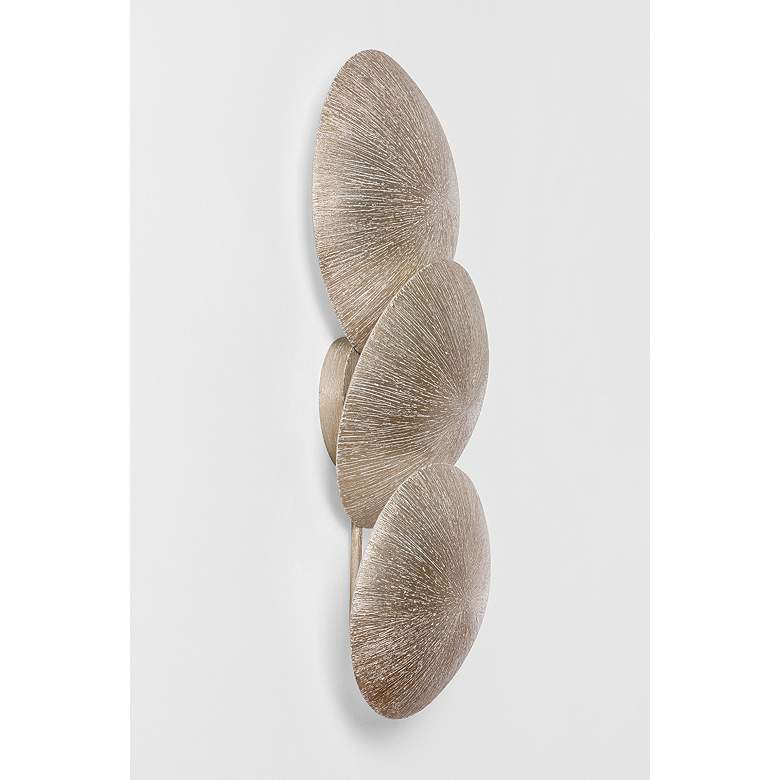 Image 5 Troy Lighting Reef Wall Sconce 11" in Textured Warm Silver Leaf more views