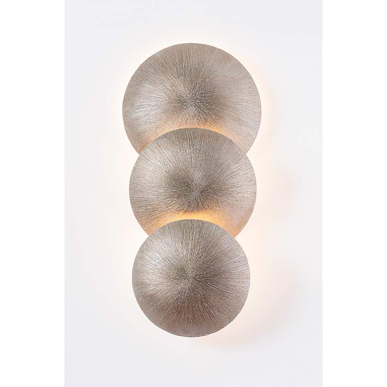 Image 6 Troy Lighting Reef Wall Sconce 11" in Textured Warm Silver Leaf more views