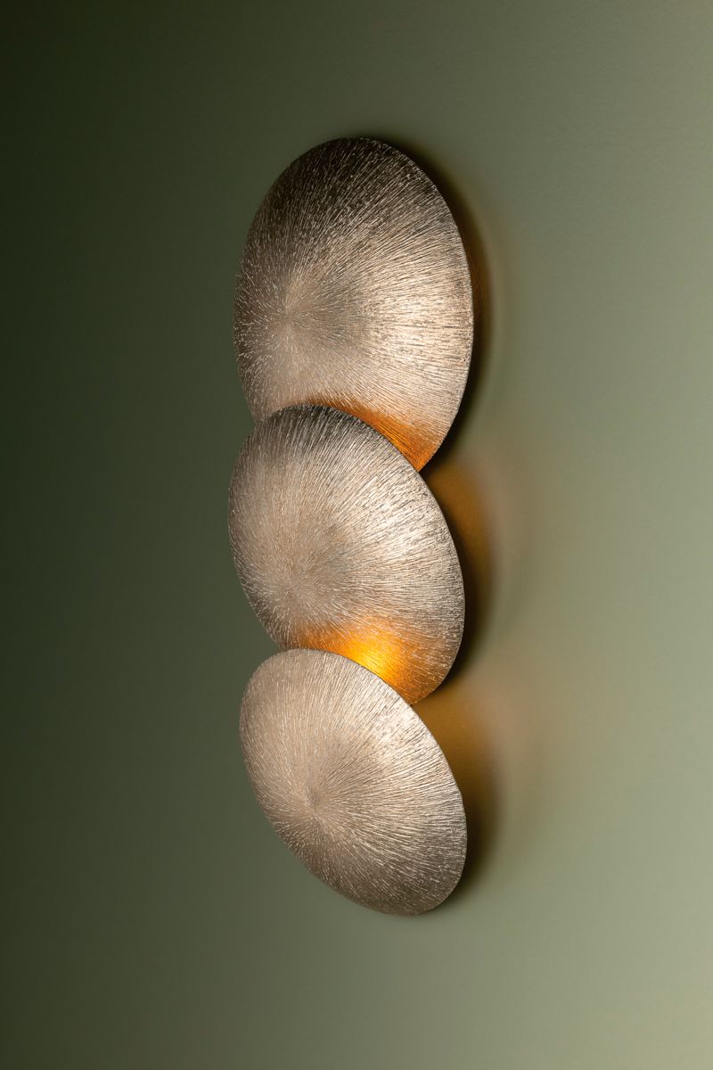 Troy Lighting Reef Wall Sconce 11" in Textured Warm Silver Leaf