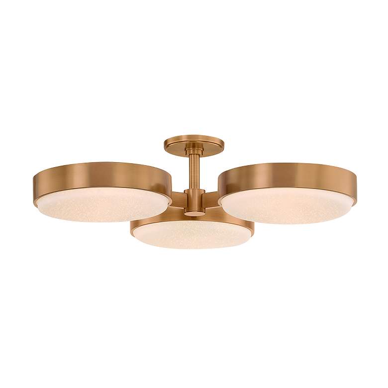 Image 2 Troy Lighting Rory Semi Flush 30" in Patina Brass more views