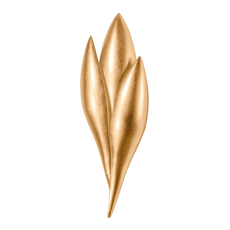 Image 2 Troy Lighting Rose 18.25' Wall Sconce Vintage Gold Leaf more views