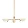 Troy Lighting Sacramento 43" 3-Light Modern Brass Uplight Chandelier