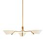 2_Troy Lighting Sacramento 43" 3-Light Modern Brass Uplight Chandelier more views