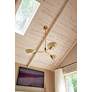4_Troy Lighting Sacramento 43" 3-Light Modern Brass Uplight Chandelier more views