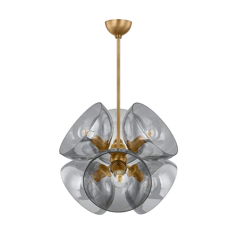 Image 1 Troy Lighting Salix 22.25 In 6 Lt Pendant Patina Brass