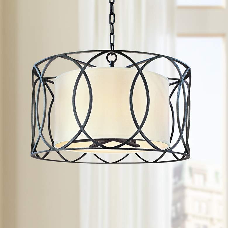 Image 1 Troy Lighting Sausalito 25" Wide Deep Bronze Pendant Light