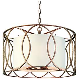 Image2 of Troy Lighting Sausalito 25" Wide Silver Gold Pendant Light