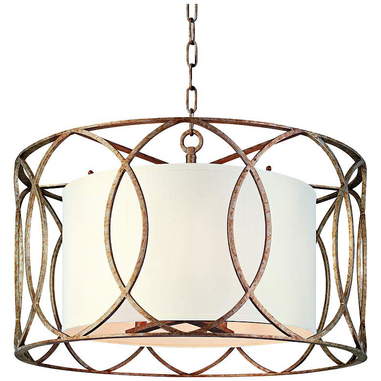 Image 2 Troy Lighting Sausalito 25" Wide Silver Gold Pendant Light
