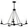 Troy Lighting Sawyer 40" Wide Forged Iron 5-Light Chandelier
