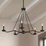 1_Troy Lighting Sawyer 40" Wide Forged Iron 5-Light Chandelier