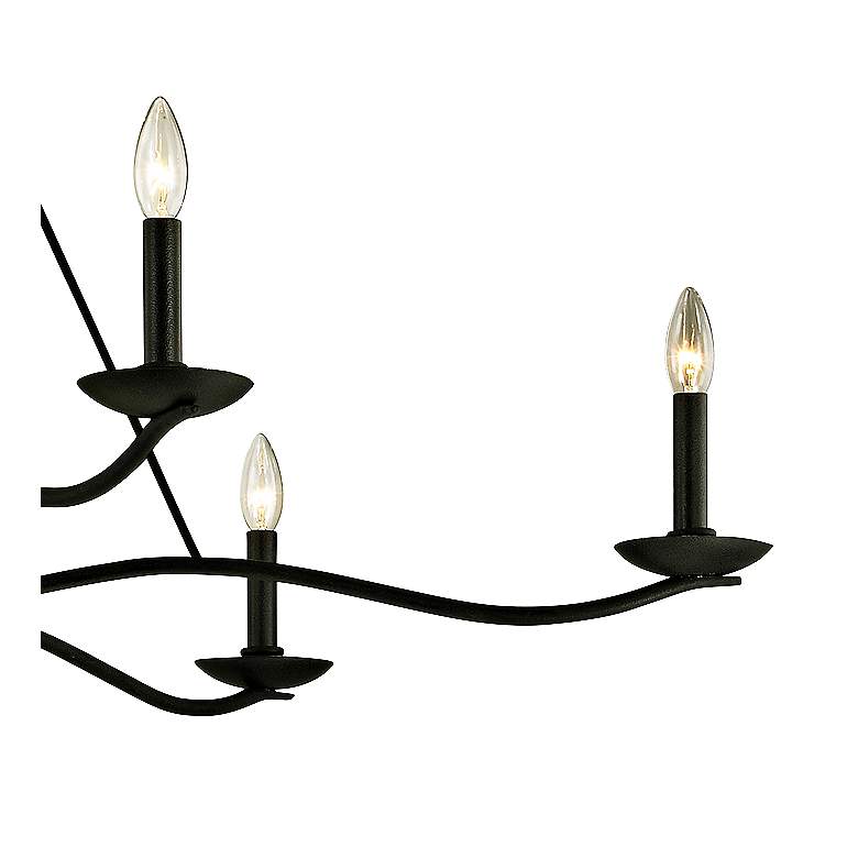 Image 3 Troy Lighting Sawyer 53 1/2" Wide Iron 6-Light Candelabra Chandelier more views
