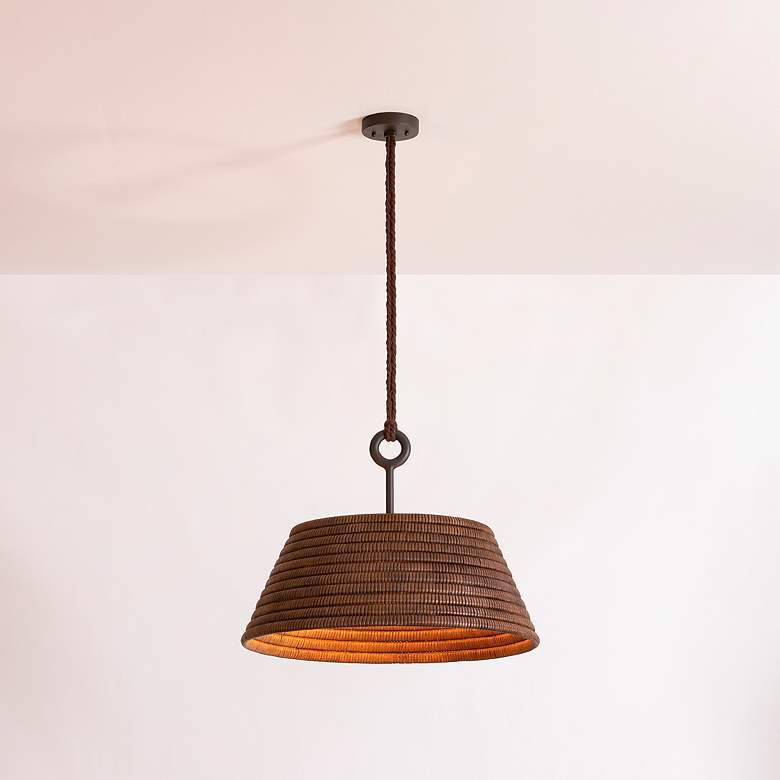 Image 2 Troy Lighting Sequoia Pendant 23.75" in Gesso White more views