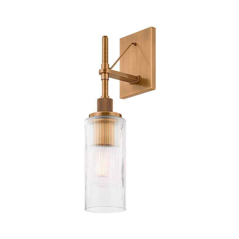 Image 2 Troy Lighting Shenandoah Exterior Wall Sconce 4.75" in Patina Brass more views