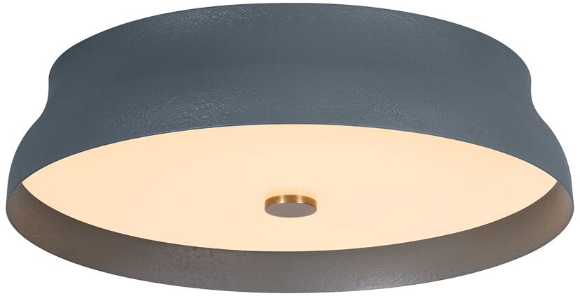 Image 2 Troy Lighting Shore Flush Mount Textured Bronze/Patina Brass more views