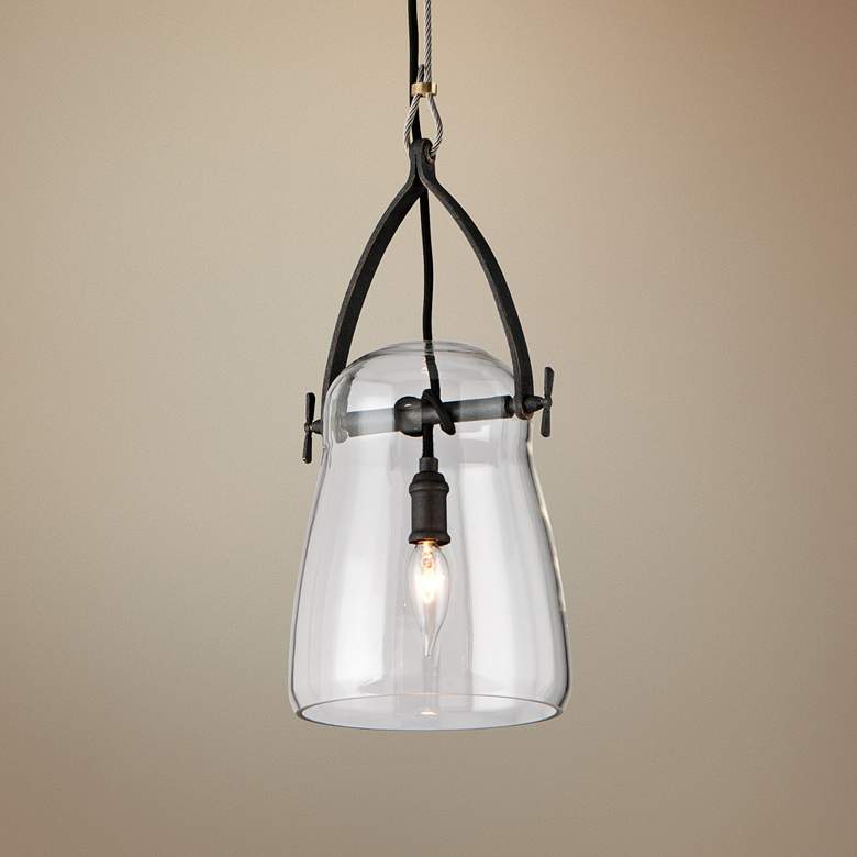 Image 1 Troy Lighting Silverlake 8 inch Wide French Iron Mini Pendant