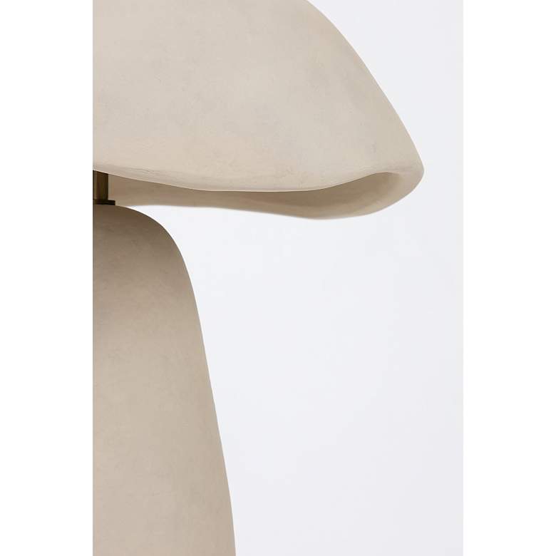 Image 2 Troy Lighting Soloma 20 3/4" Mushroom Shade White Ceramic Table Lamp more views