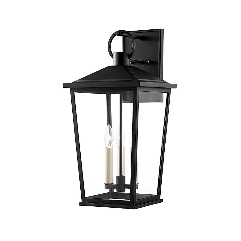 Image 1 Troy Lighting Soren 23 inch High Textured Black Outdoor Wall Light