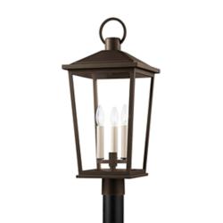 Troy Lighting Soren 25" High Textured Bronze Outdoor Post Light