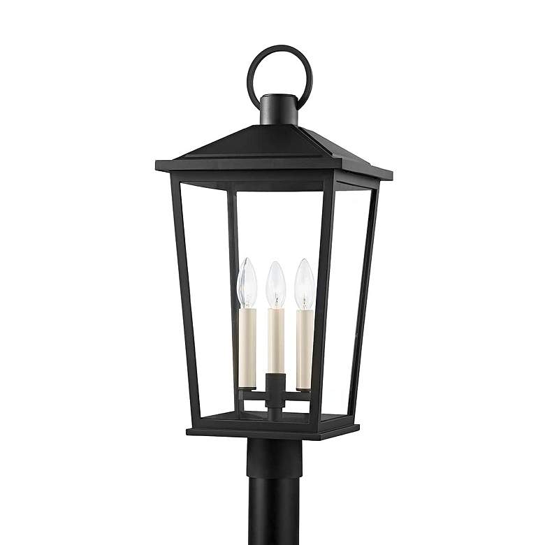 Image 1 Troy Lighting Soren 25" Marine Grade Textured Black Outdoor Post Light