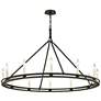 2_Troy Lighting Sutton 44" Wide Black 12-Light Wagon Wheel Chandelier