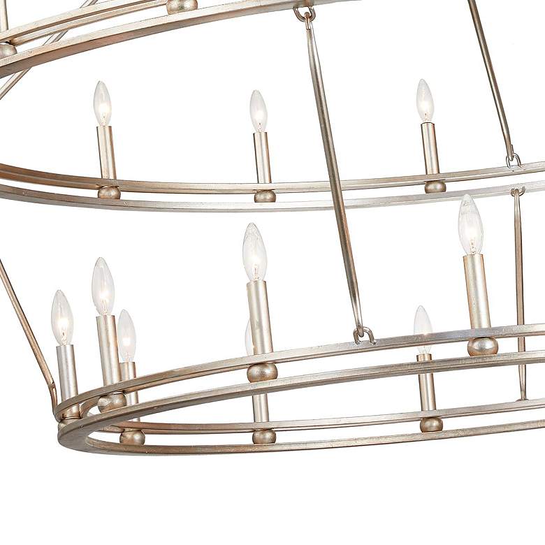 Image 2 Troy Lighting Sutton 52 1/4" Champagne Silver 18-Light Ring Chandelier more views