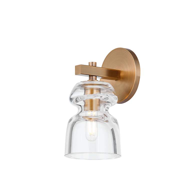 Image 1 Troy Lighting Trey 9.25' Wall Sconce Patina Brass