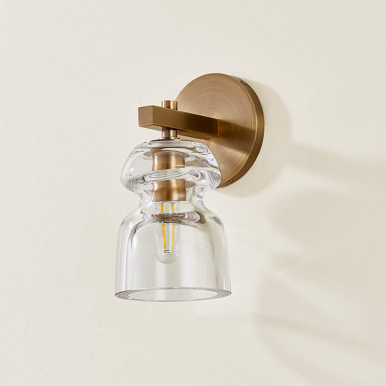 Image 6 Troy Lighting Trey 9.25' Wall Sconce Patina Brass more views