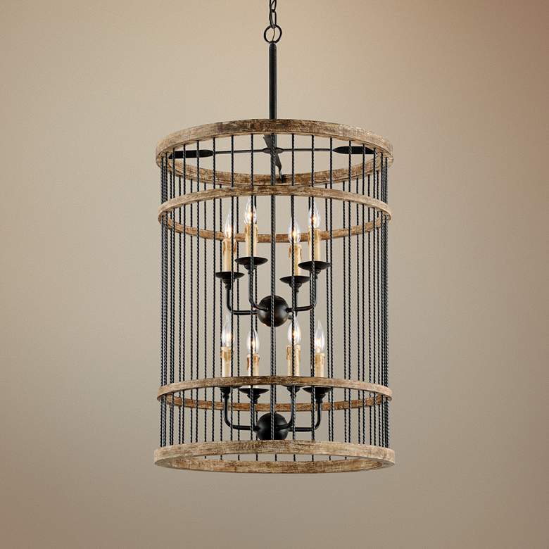 Image 1 Troy Lighting Vineyard 22 1/2"W Rusty Iron Pendant Light