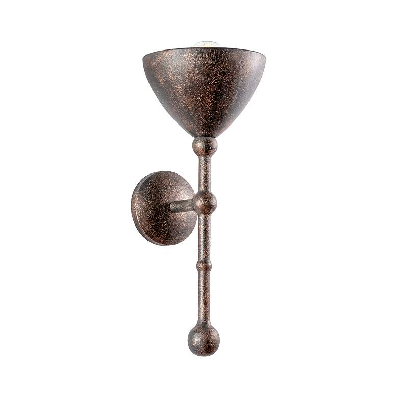 Image 1 Troy Lighting Vishal Wall Sconce 7.75" in Black Patina Gold