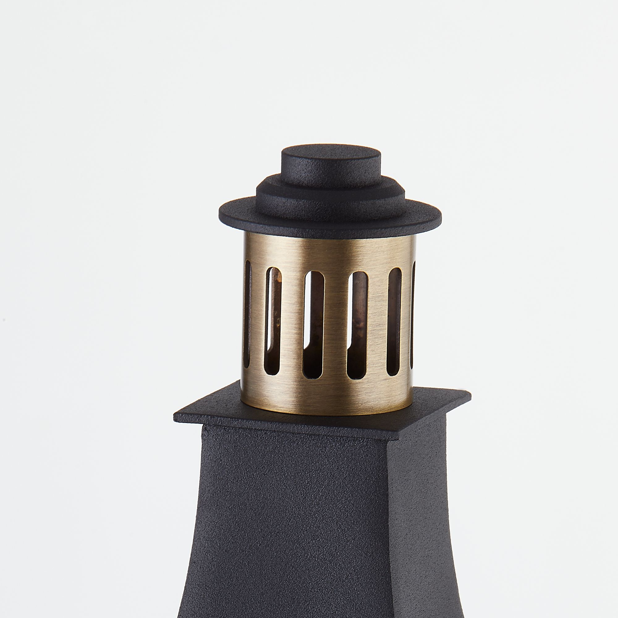 Image 2 Troy Lighting Wes 19 High" Black and Brass Outdoor Wall Lantern Light more views