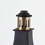 2_Troy Lighting Wes 19 High" Black and Brass Outdoor Wall Lantern Light more views