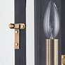 4_Troy Lighting Wes 19 High" Black and Brass Outdoor Wall Lantern Light more views