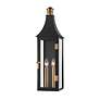 2_Troy Lighting Wes 24" High Black and Brass Outdoor Wall Lantern Light more views