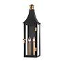 3_Troy Lighting Wes 24" High Black and Brass Outdoor Wall Lantern Light more views