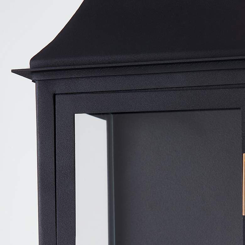 Image 5 Troy Lighting Wes 24" High Black and Brass Outdoor Wall Lantern Light more views
