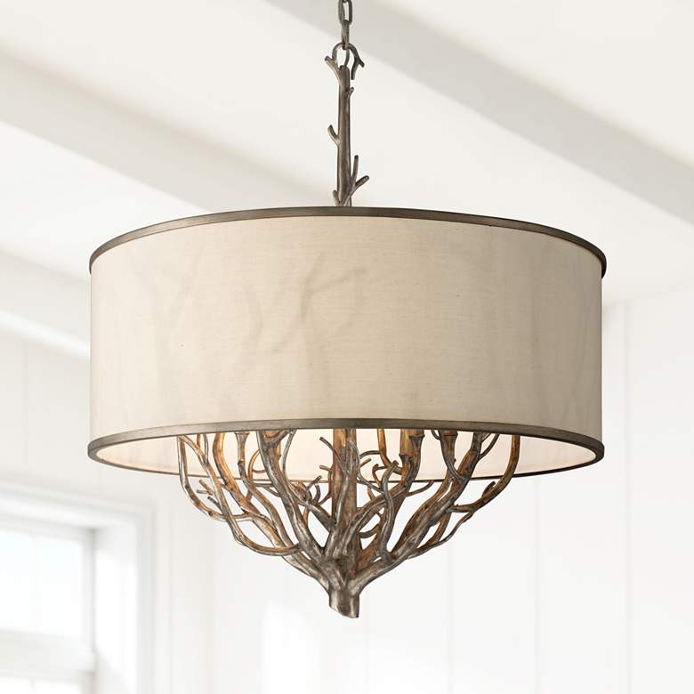 Image 1 Troy Lighting Whitman 30 1/2 inch Vienna Bronze Tree Branch Pendant Light