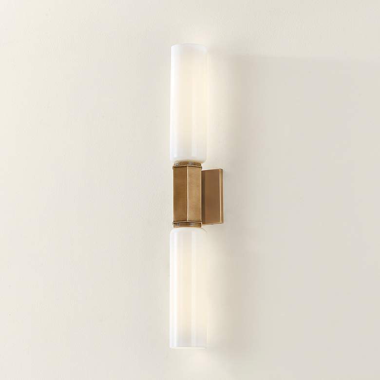 Image 2 Troy Lighting Yarrow 26.5' Wall Sconce Patina Brass more views