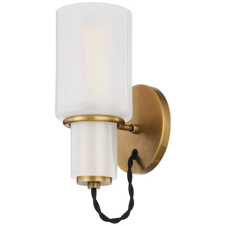 Image 1 Troy Lincoln 30" Glass 1 Lt Wall Sconce