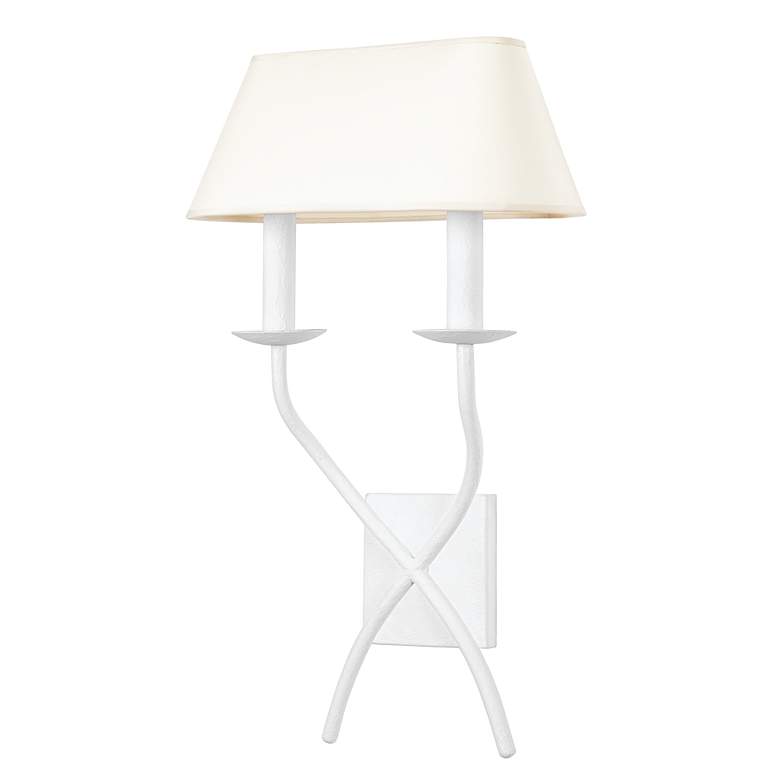 Image 2 Troy Lomita 22" High White Finish Two Light Wall Sconce more views