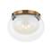 Troy Magma 14 1/4" Wide Patina Brass Ceiling Light