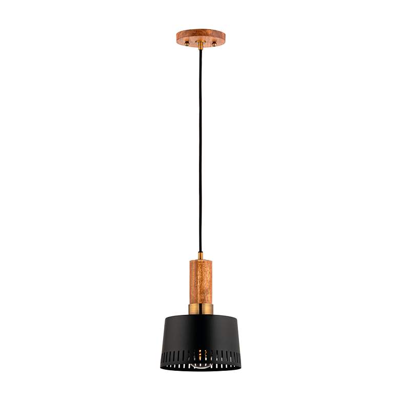 Image 2 Troy Memphis 16Insteel And Acacia One Light Pendant more views