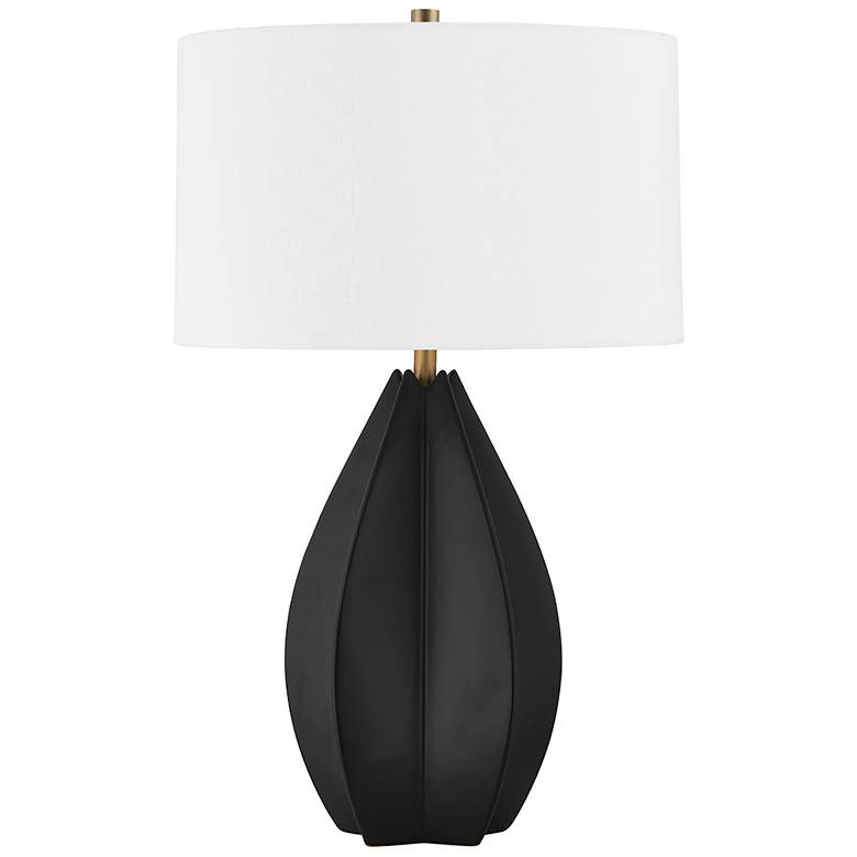Image 1 Troy Mineral 32 inch Ceramic 1 Lt Table Lamp