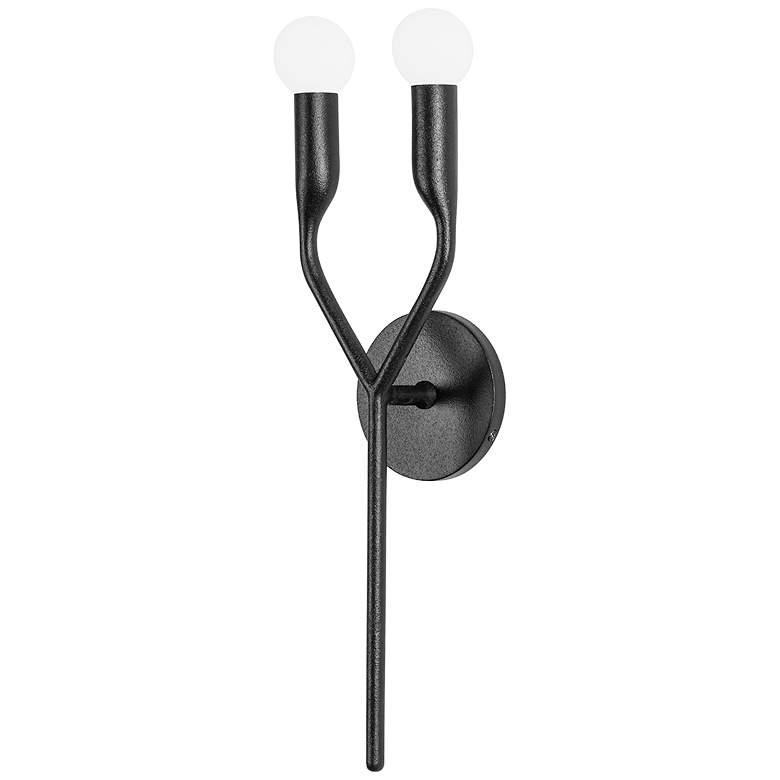 Image 1 Troy Norman 11.5" Steel 2 Lt Wall Sconce