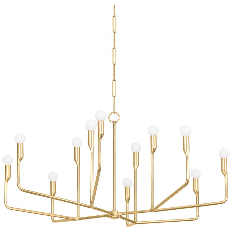 Image 1 Troy Norman 84" Steel 12 Lt Chandelier