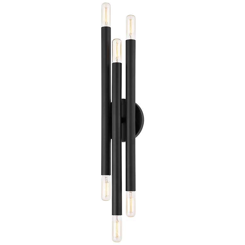Image 1 Troy Orland 9.5" Steel 6 Lt Wall Sconce