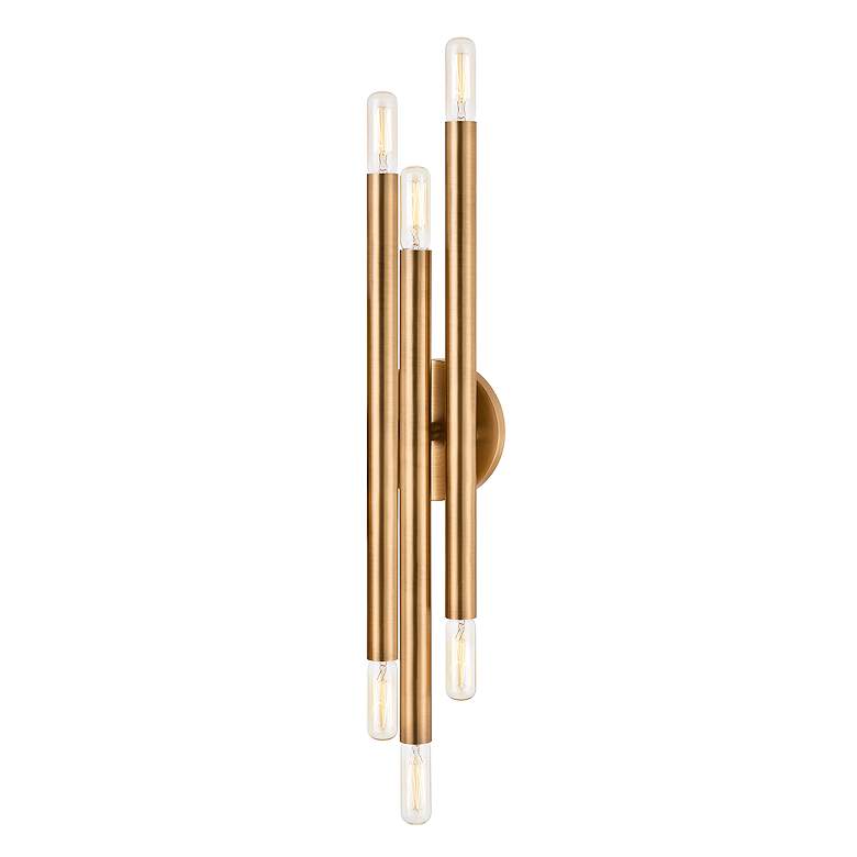 Image 1 Troy Orland 9.5" Steel 6 Lt Wall Sconce